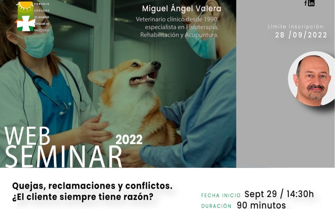 Seminario web: “Quejas, reclamaciones y conflictos. ¿El cliente siempre tiene razón?”