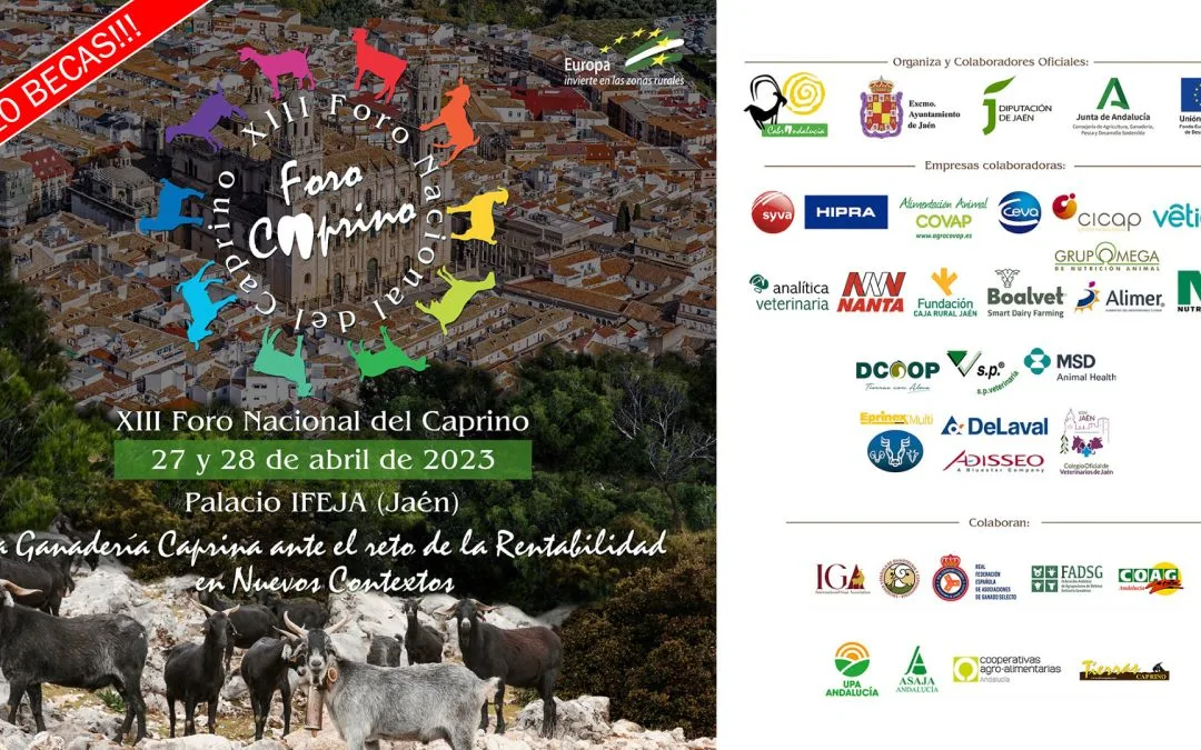 EL ICOV JAÉN COLABORA CON EL XIII FORO NACIONAL DEL CAPRINO Y OFERTA 10 BECAS