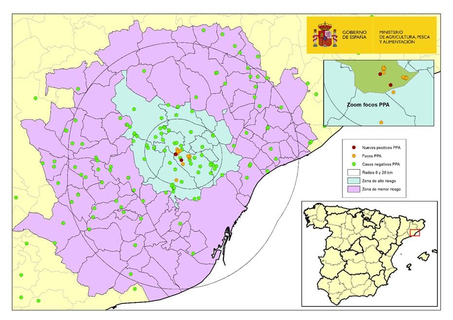 ACTUALIZACIÓN SITUACIÓN DE PPA EN JABALÍES SILVESTRES EN CATALUÑA