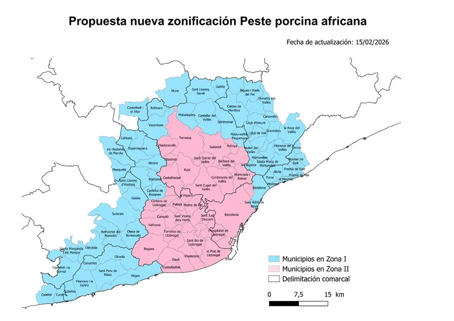 ACTUALIZACIÓN PESTE PORCINA AFRICANA EN CATALUÑA