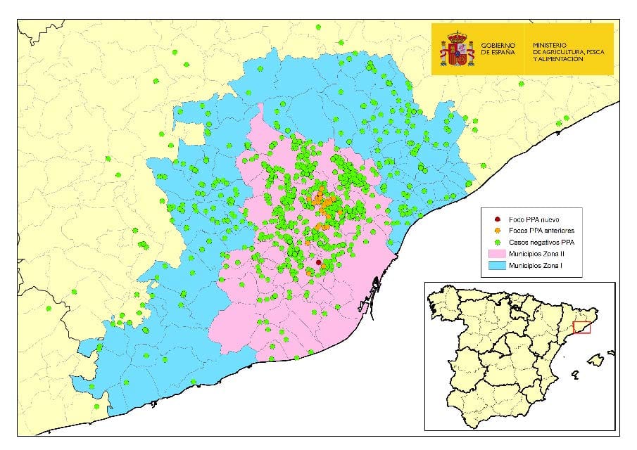 ACTUALIZACIÓN PESTE PORCINA AFRICANA EN JABALÍES SILVESTRES EN CATALUÑA