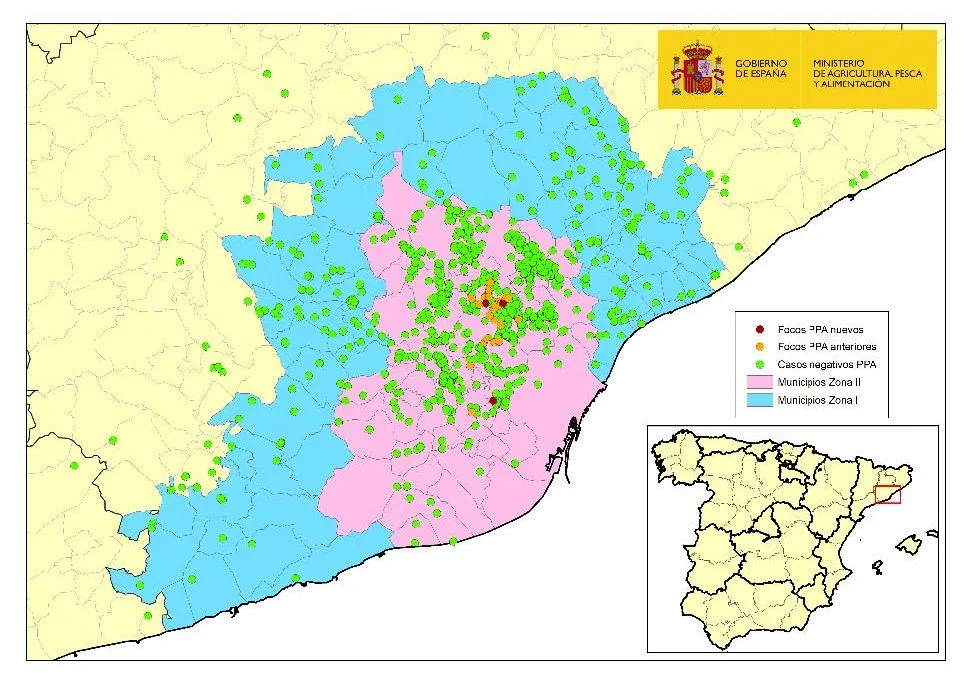 ACTUALIZACIÓN PESTE PORCINA AFRICANA EN JABALÍES SILVESTRES EN CATALUÑA