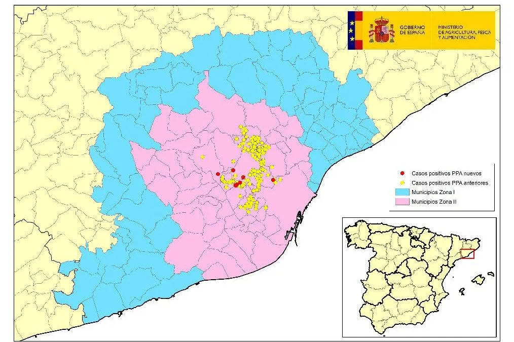 ACTUALIZACIÓN PESTE PORCINA AFRICANA EN JABALÍES SILVESTRES EN CATALUÑA